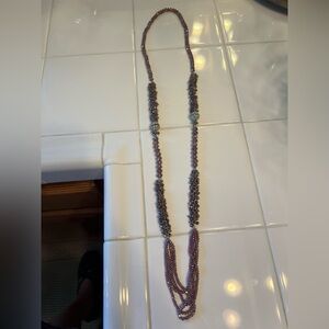 Elegant Purple Beaded Necklace